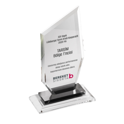 Standart Kristal Sigortacı Plaketi