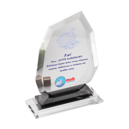 Standart Kristal Şirket Katkı ve Teşekkür Plaketi