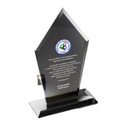 Ucuz Kristal Füme Bayi Toplantı Teşekkür Plaketi