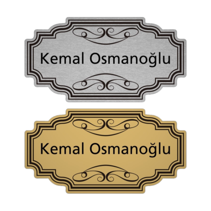 Metal Kapı İsimlik Modelleri
