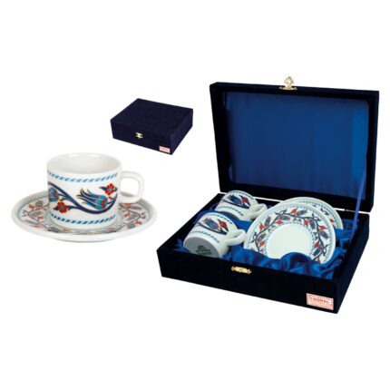 Hatay Altın Alessi Jasper Morison Dekorlu Kahve Fincan Takımı